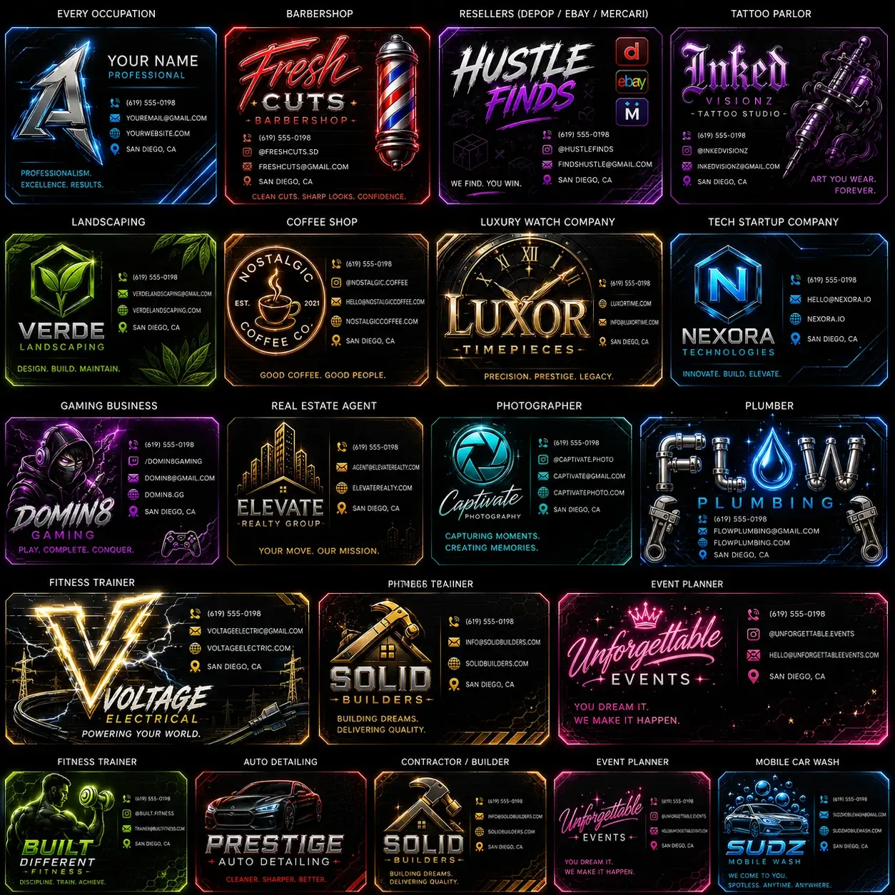 Business card identity collection