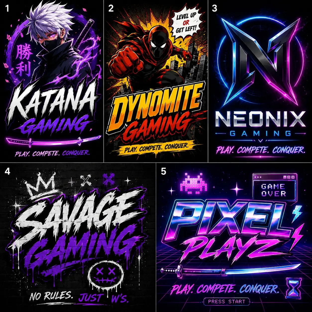 Gaming brand concepts