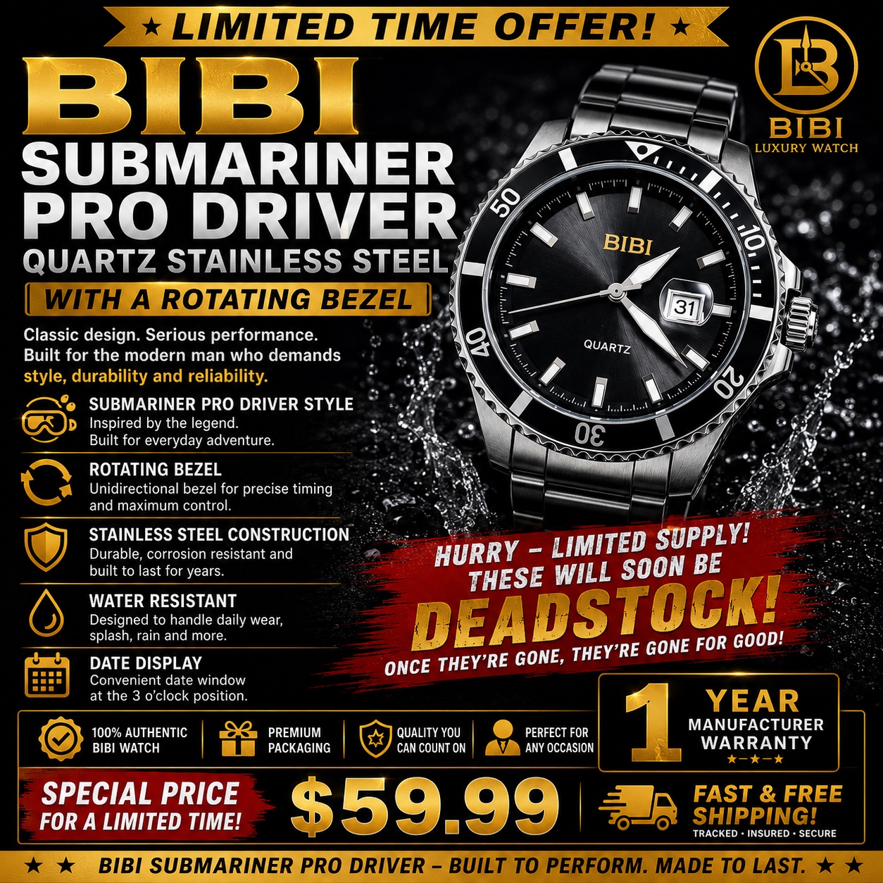 BIBI Pro Diver Campaign portfolio project
